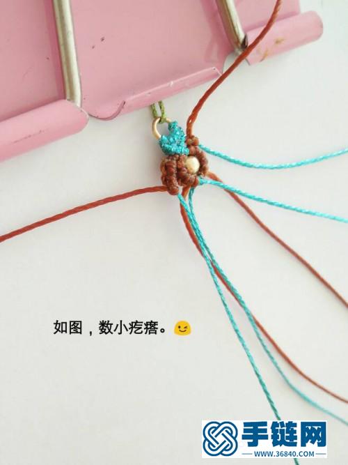 中國結雙色驚鴻耳墜的制作教程