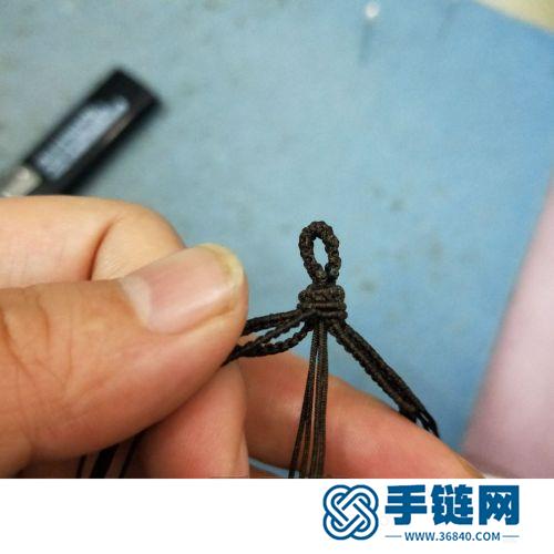 中國結玉線葫蘆串貝珠掛飾的詳細編制方法
