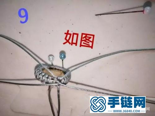 玉線包五角硬幣手鏈的詳細(xì)編制教程