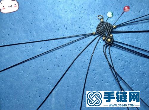 中國結唯美中國風銅珠耳環的制作圖解
