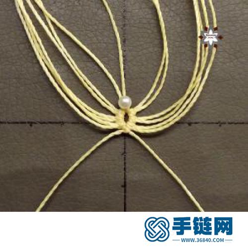 中國結蠟線瑪瑙珠花朵耳環