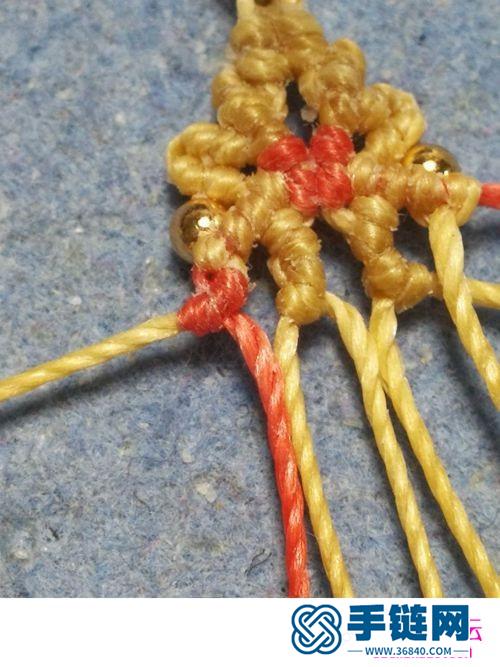 圓蠟線紫藤花開耳環的詳細制作圖解
