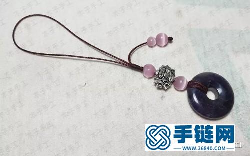 中國(guó)結(jié)平安扣鑰匙掛件的編法步驟圖