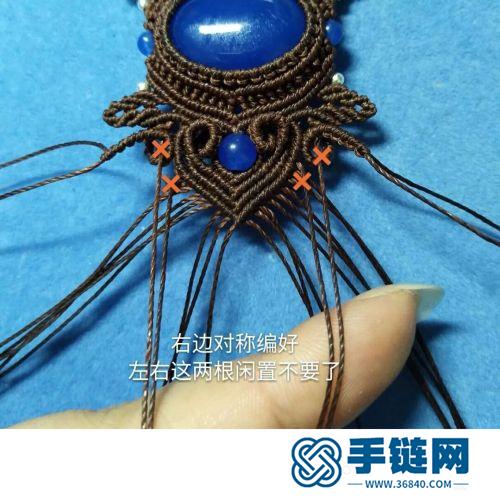 蠟線包石花月葉手繩的詳細制作圖解