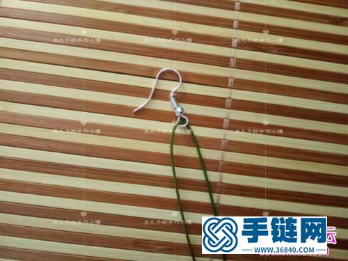 編繩葉子耳環(huán)的編制教程