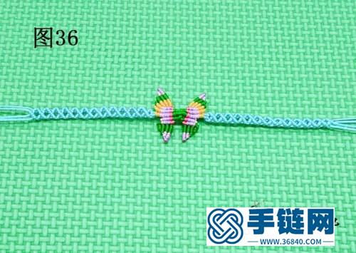 蝴蝶手鏈的詳細編制方法