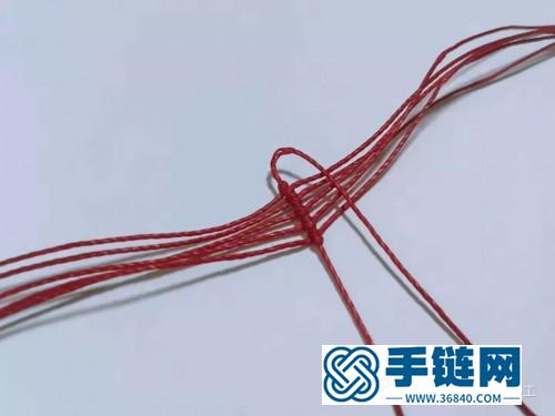 編繩三色堇胸針的制作教程