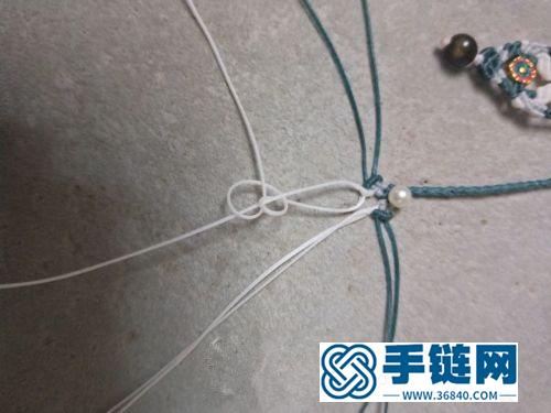 中國結扁蠟線項鏈扣頭的詳細編制方法