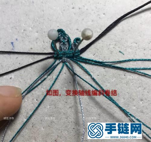 中國結蠟線小福疊蜜蠟項鏈掛件的詳細制作圖解