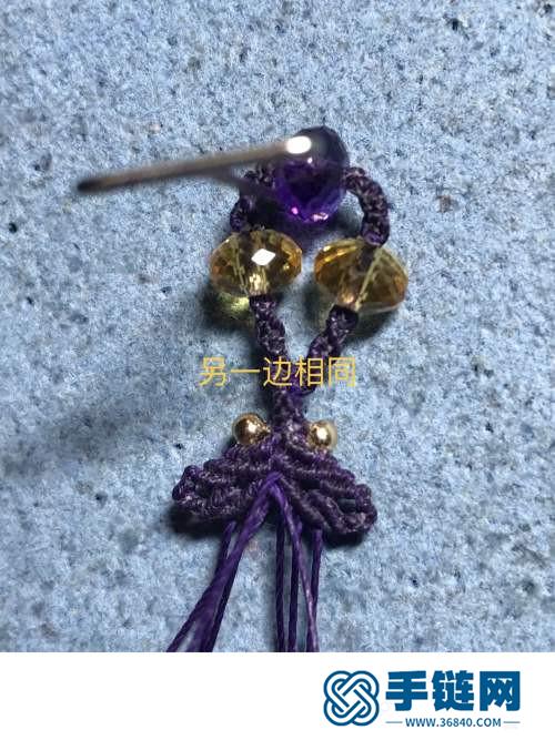 中國結玉線小魚耳環的詳細編制方法
