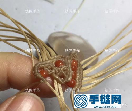 扁蠟櫻花瑪瑙毛衣鏈的詳細制作圖解