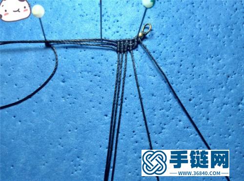 中國結唯美中國風銅珠耳環的制作圖解