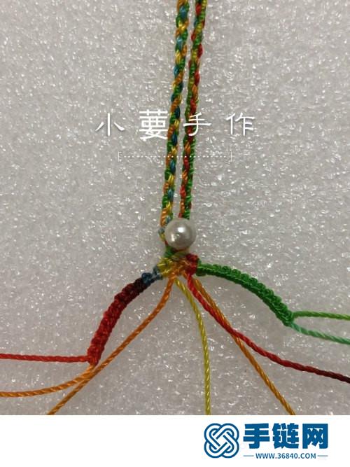 繩編天使翅膀朱砂生肖鑰匙扣掛飾的詳細編制教程