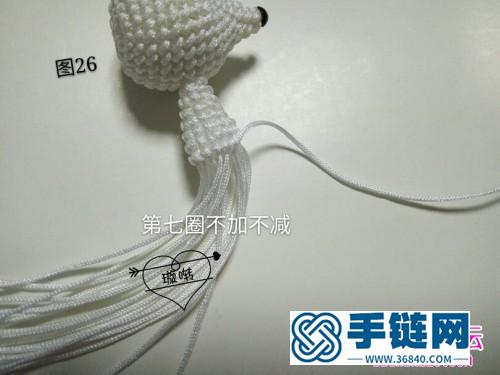 繩編立體動物九尾狐擺件的詳細制作圖解