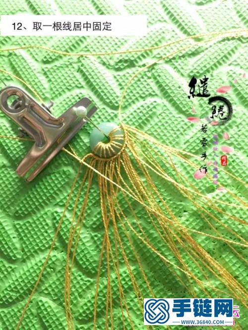 繩編金線平安扣蝸牛鎖骨鏈的詳細制作圖解
