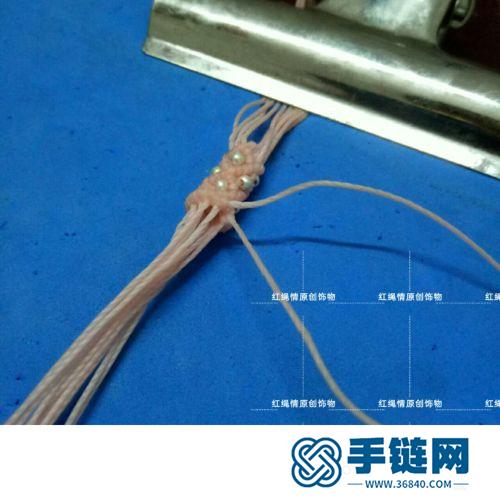 蠟線琉璃珠手繩的詳細制作圖解