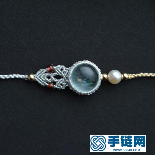 玉戒面滄海遺珠的手鏈的制作圖解