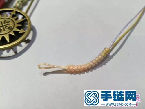 編繩流蘇胸針的制作圖解