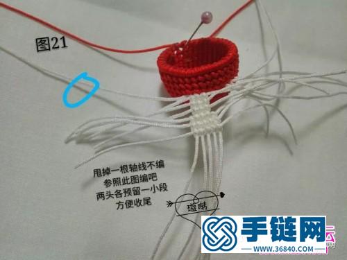 用繩編戴帽子乖乖兔的詳細(xì)編制圖解