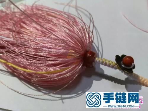 編繩流蘇胸針的制作圖解