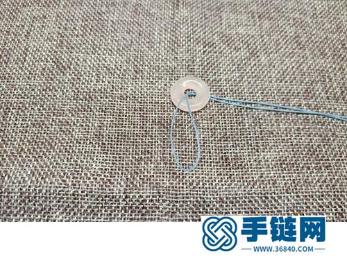 中國結蠟線平安扣手繩的詳細制作圖解