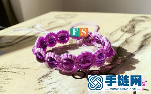 一步步教你雀頭結(jié)串珠手鏈的編制圖解