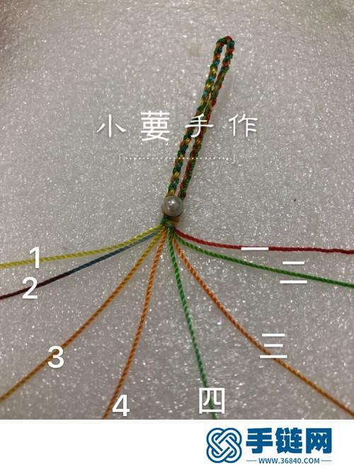繩編天使翅膀朱砂生肖鑰匙扣掛飾的詳細編制教程