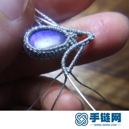 中國結(jié)蠟線包石精靈戒指的詳細制作圖解