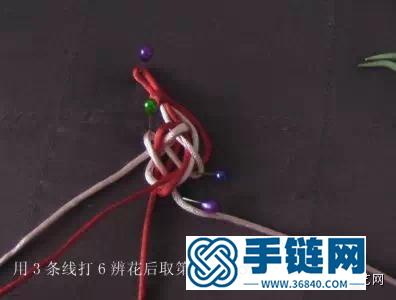 玉線雙色手鏈的制作步驟圖