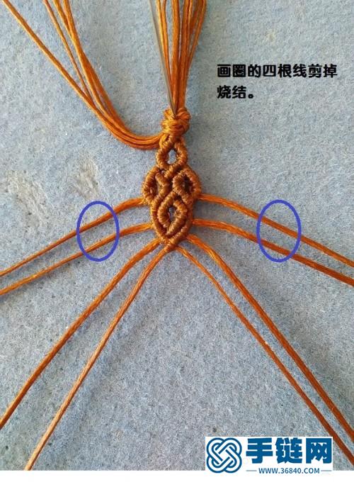中國結翡翠平安扣項鏈的詳細編制教程