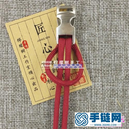 繩編五星上將傘繩手鏈的詳細編制教程