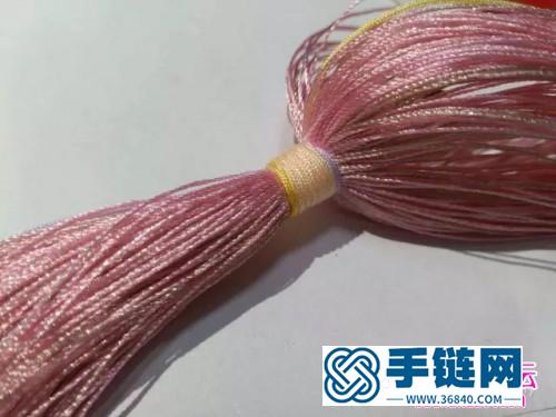 編繩流蘇胸針的制作圖解