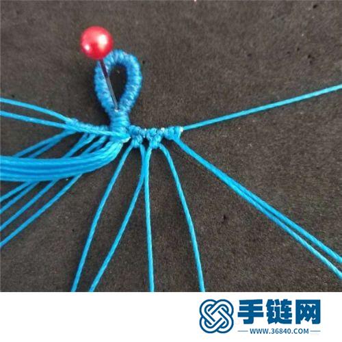 中國結(jié)圓臘樹葉小掛飾的詳細(xì)編制方法