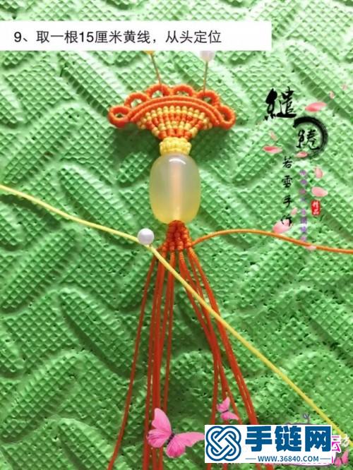 編繩粉嫩嫩糖果桶珠項鏈的詳細制作圖解