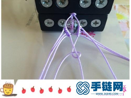 玉線水晶珠、黃銅珠手鏈的詳細編制教程