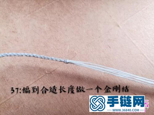 扁蠟macrame單珠手繩的詳細(xì)制作圖解