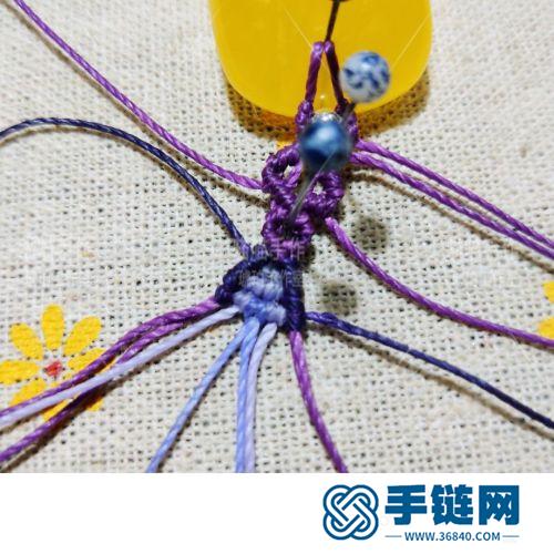 中國結圓蠟銀珠蜜蠟項鏈繩的詳細編制方法
