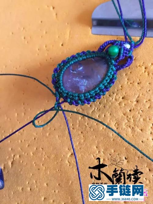 繩編淺夏紫晶包石手鏈的詳細(xì)制作圖解