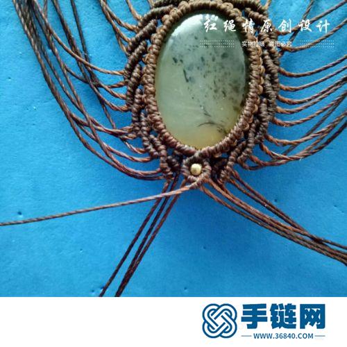 蠟線海洋玉髓項鏈吊墜的詳細制作圖解