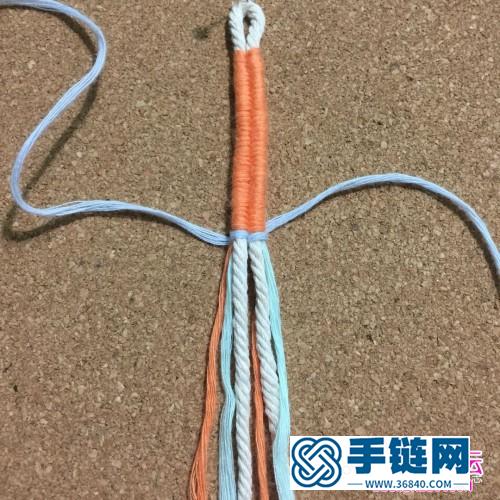 繞線情侶手環(huán)的制作方法圖片