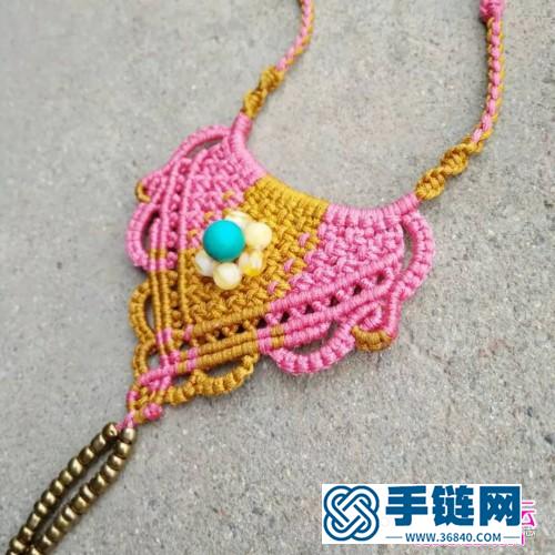 民族風毛衣鏈的詳細圖解教程