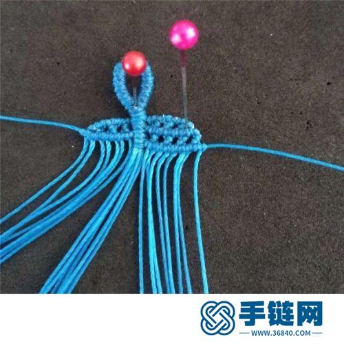 中國結(jié)圓臘樹葉小掛飾的詳細(xì)編制方法