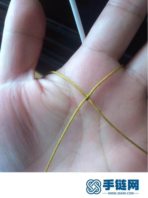 玉線串珠手鏈的編制方法