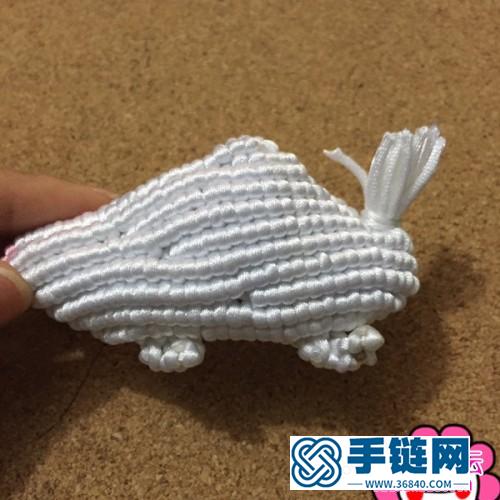 中國(guó)結(jié)編織制作的立體小兔子圖解（簡(jiǎn)簡(jiǎn)單單999）