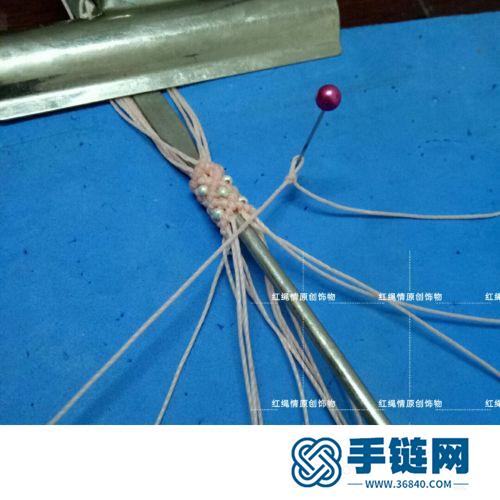 蠟線琉璃珠手繩的詳細制作圖解