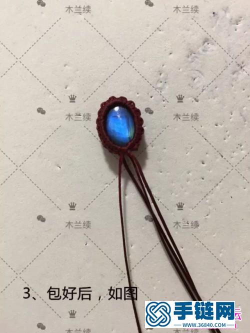 南美扁蠟拉長石組合款項鏈吊墜的詳細制作教程