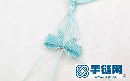 繩編蝴蝶結耳線的詳細制作教程