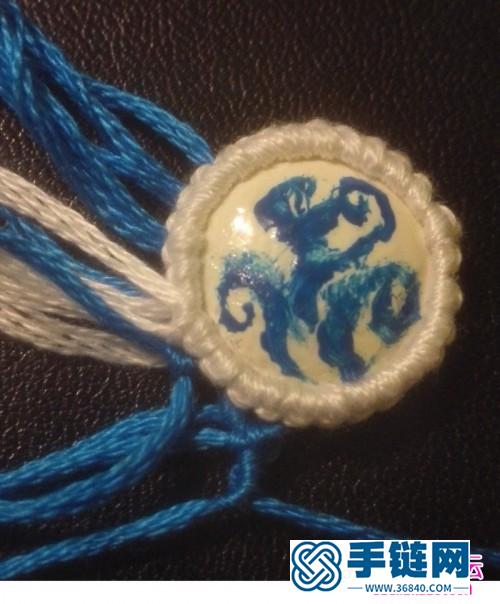 繩編青花瓷中國(guó)風(fēng)耳墜的詳細(xì)制作圖解