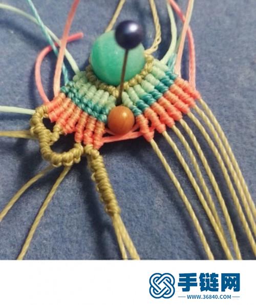 中國結天河石薔薇森女風格手環的詳細制作圖解