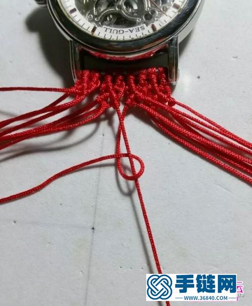 玉線中國結手表帶的詳細編制圖解